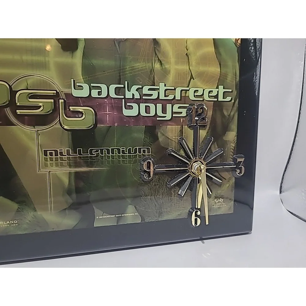 Rare 1999 Backstreet Boys Millennium Clock Plaque Winterland Funky 10